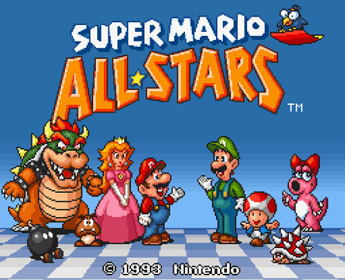 Super Mario All Stars Colored Intro