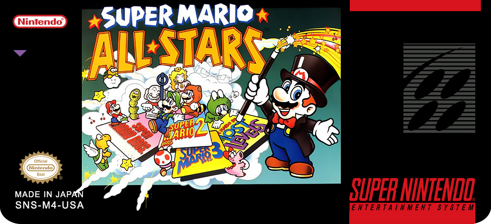 Super Mario All Stars Label